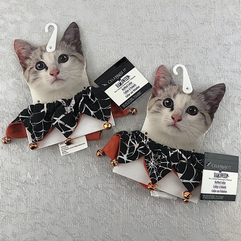 Celebrate It Halloween Ruffled Collar/Wristband/Hair Scrunchie (Set of 2)